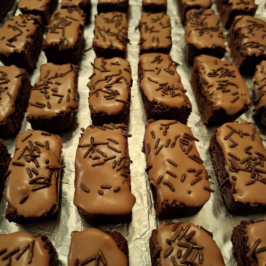 Chocolate Iced Brownies